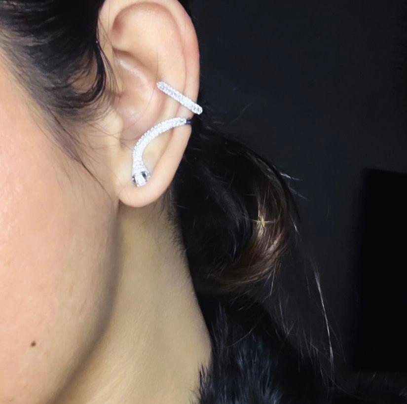 Snake Clip Single Earring